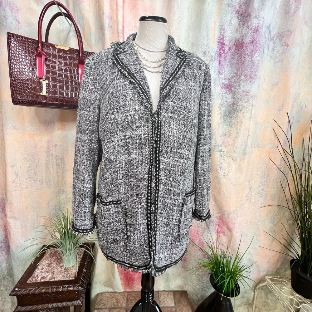 VTG📌 Viscose Blazer with a Lot of Beautiful Details Great for Mix and Match